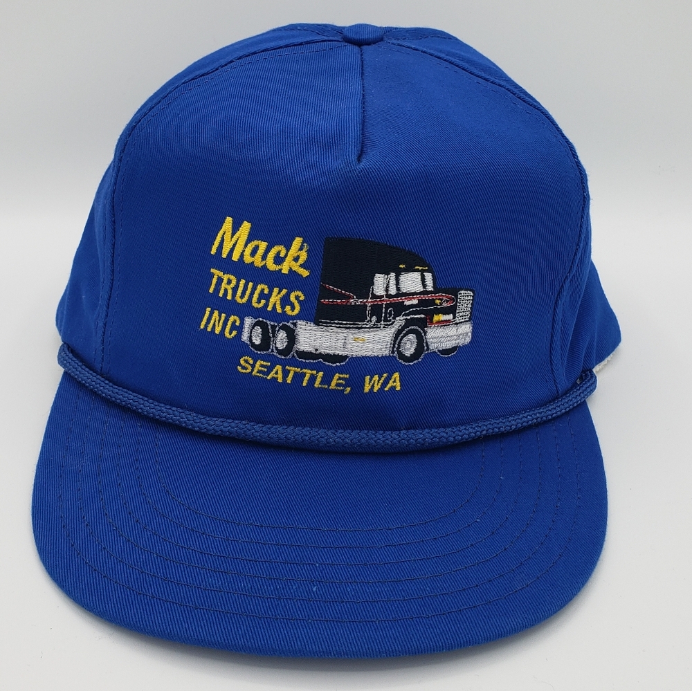 Blue Snapback Hat with Embroidered Logo